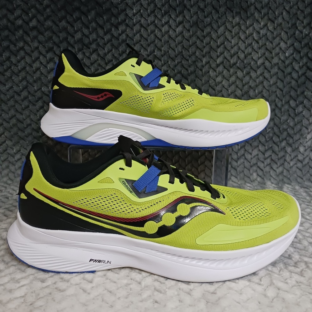 Saucony Guide 15 Men's Athletic Running Sneakers Shoes Acid Blue Raz Size 11